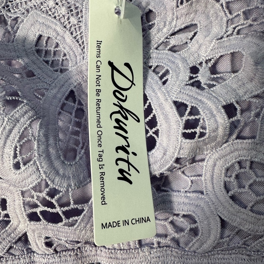 NWT Dokuritu beach lace maxi dress SZ Small - Picture 7 of 9